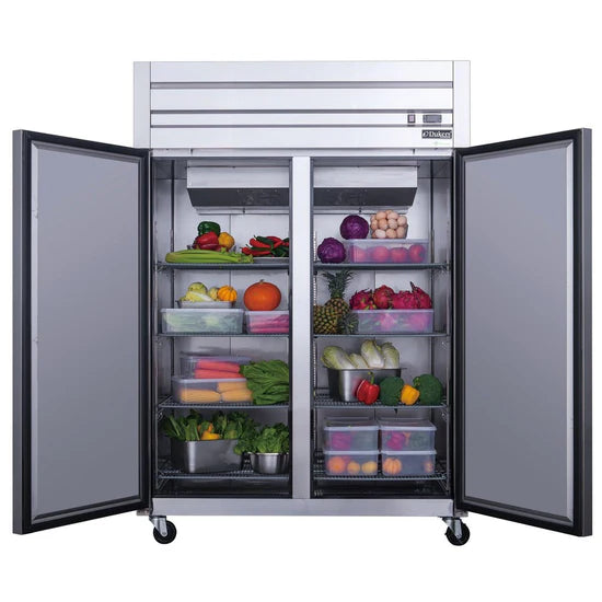 Dukers D55AR Commercial 2-Door Top Mount Refrigerator in Stainless Steel (Free Shipping) (Add to cart for discount)