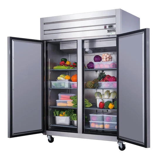 Dukers D55AR Commercial 2-Door Top Mount Refrigerator in Stainless Steel (Free Shipping) (Add to cart for discount)