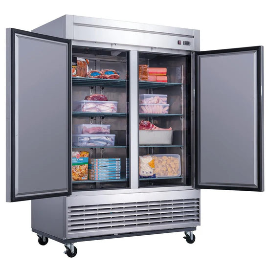 Dukers D55F 2-Door Commercial Freezer in Stainless Steel (Free Shipping) (Add to cart for discount)