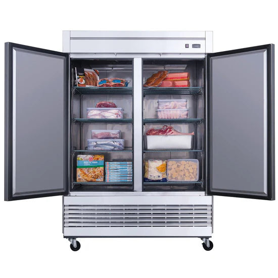 Dukers D55F 2-Door Commercial Freezer in Stainless Steel (Free Shipping) (Add to cart for discount)