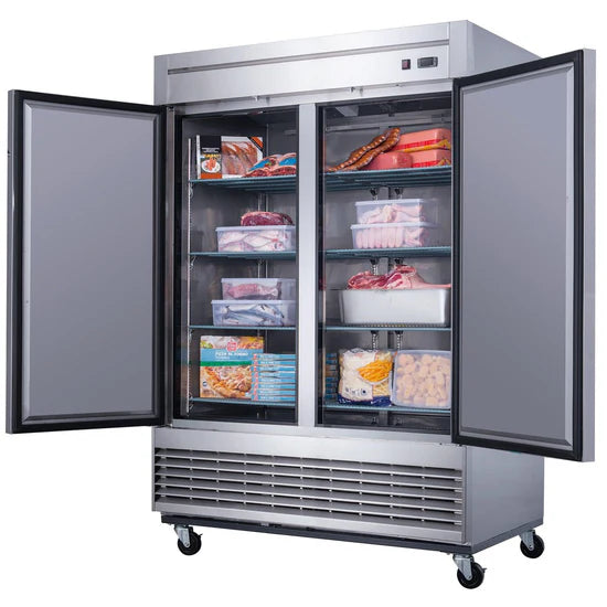 Dukers D55F 2-Door Commercial Freezer in Stainless Steel (Free Shipping) (Add to cart for discount)