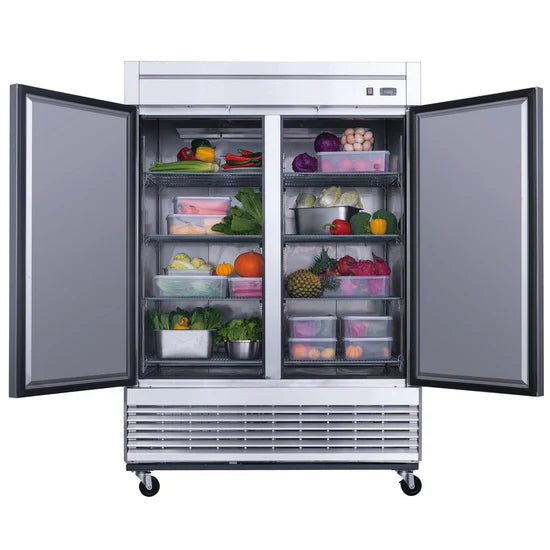 Dukers D55R 2-Door Commercial Refrigerator in Stainless Steel (Free Shipping) (Add to cart for discount)