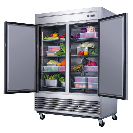 Dukers D55R 2-Door Commercial Refrigerator in Stainless Steel (Free Shipping) (Add to cart for discount)