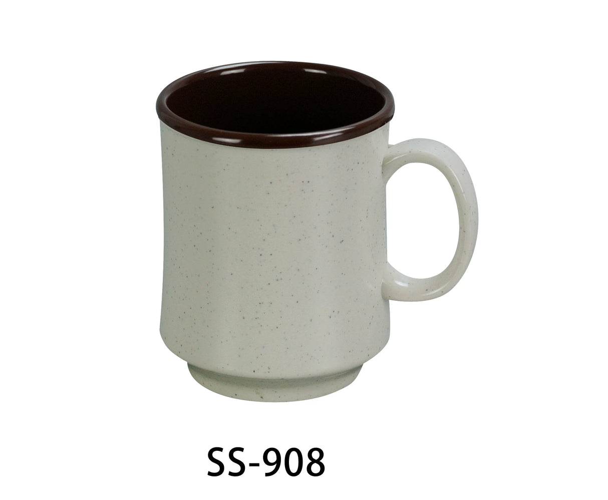 Yanco Sesame 3" X 3 3/4"H Two Tone Coffee Mug - 8 Oz