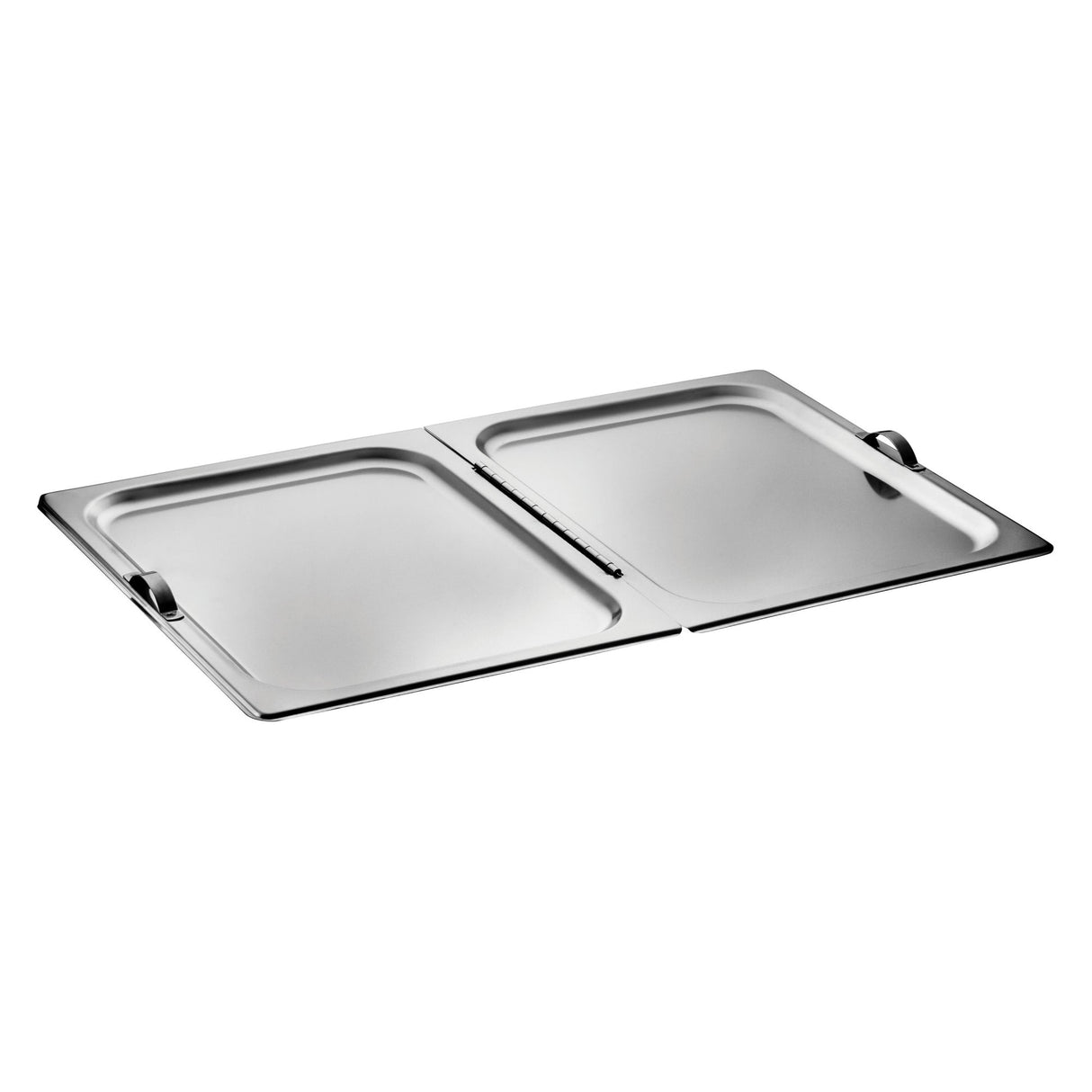 Stainless Steel Full-Size Hinged Flat Cover with Dual Handles