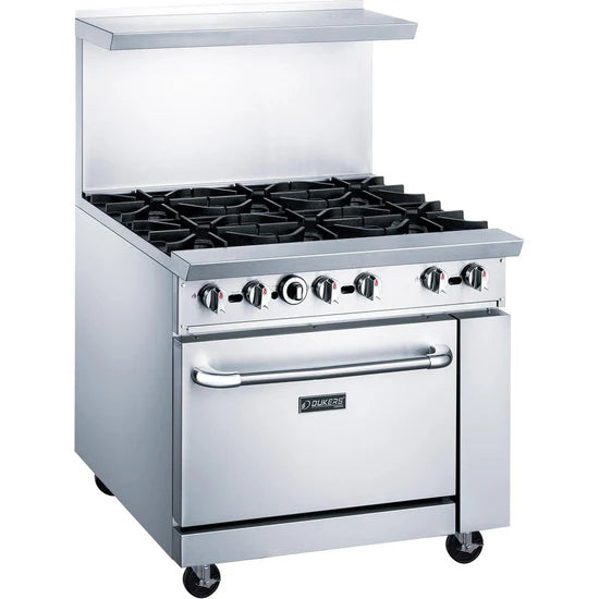 Dukers  DCR36-6B 36" Gas Range with Six (6) Open Burners (Free Shipping) (Add to cart for discount)