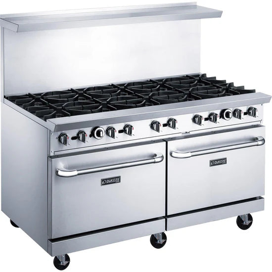 Dukers  DCR60-10B 60" Gas Range with Ten (10) Open Burners (Free Shipping) (Add to cart for discount)