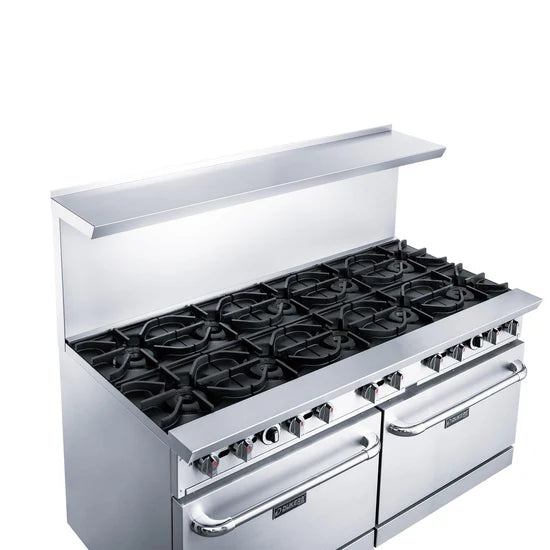Dukers  DCR60-10B 60" Gas Range with Ten (10) Open Burners (Free Shipping) (Add to cart for discount)
