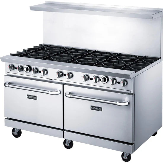 Dukers  DCR60-10B 60" Gas Range with Ten (10) Open Burners (Free Shipping) (Add to cart for discount)