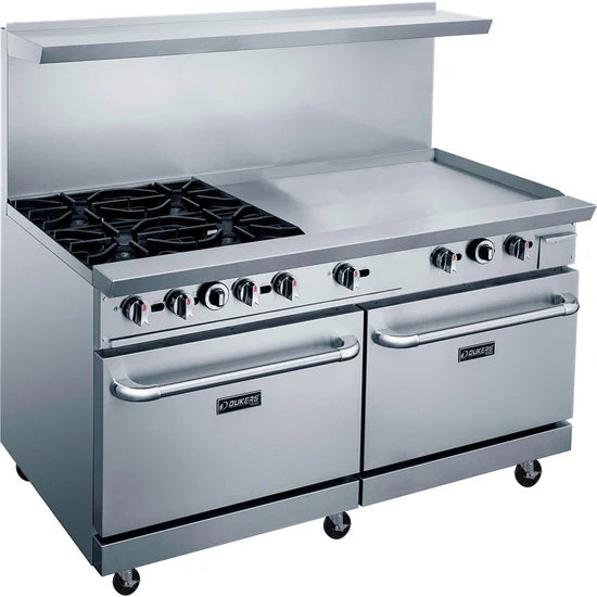 Dukers  DCR60-4B36GM 60" Gas Range with Four (4) Open Burners & 36" Griddle (Free Shipping) (Add to cart for discount)