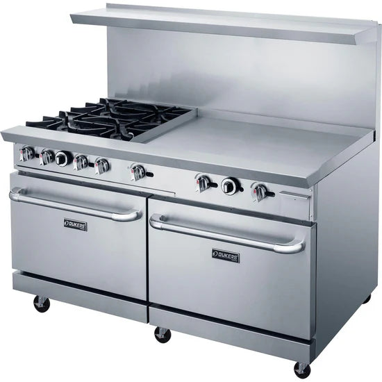Dukers  DCR60-4B36GM 60" Gas Range with Four (4) Open Burners & 36" Griddle (Free Shipping) (Add to cart for discount)