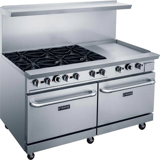 Dukers  DCR60-6B24GM 60" Gas Range with Six (6) Open Burners & 24" Griddle (Free Shipping) (Add to cart for discount)