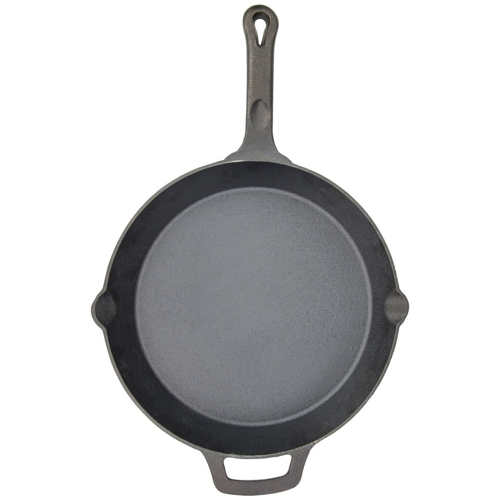FireIron Cast Iron Skillet with Helper Handle