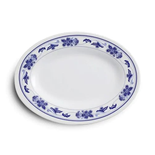12 Pack Yanco Peony 14" Oval Plate
