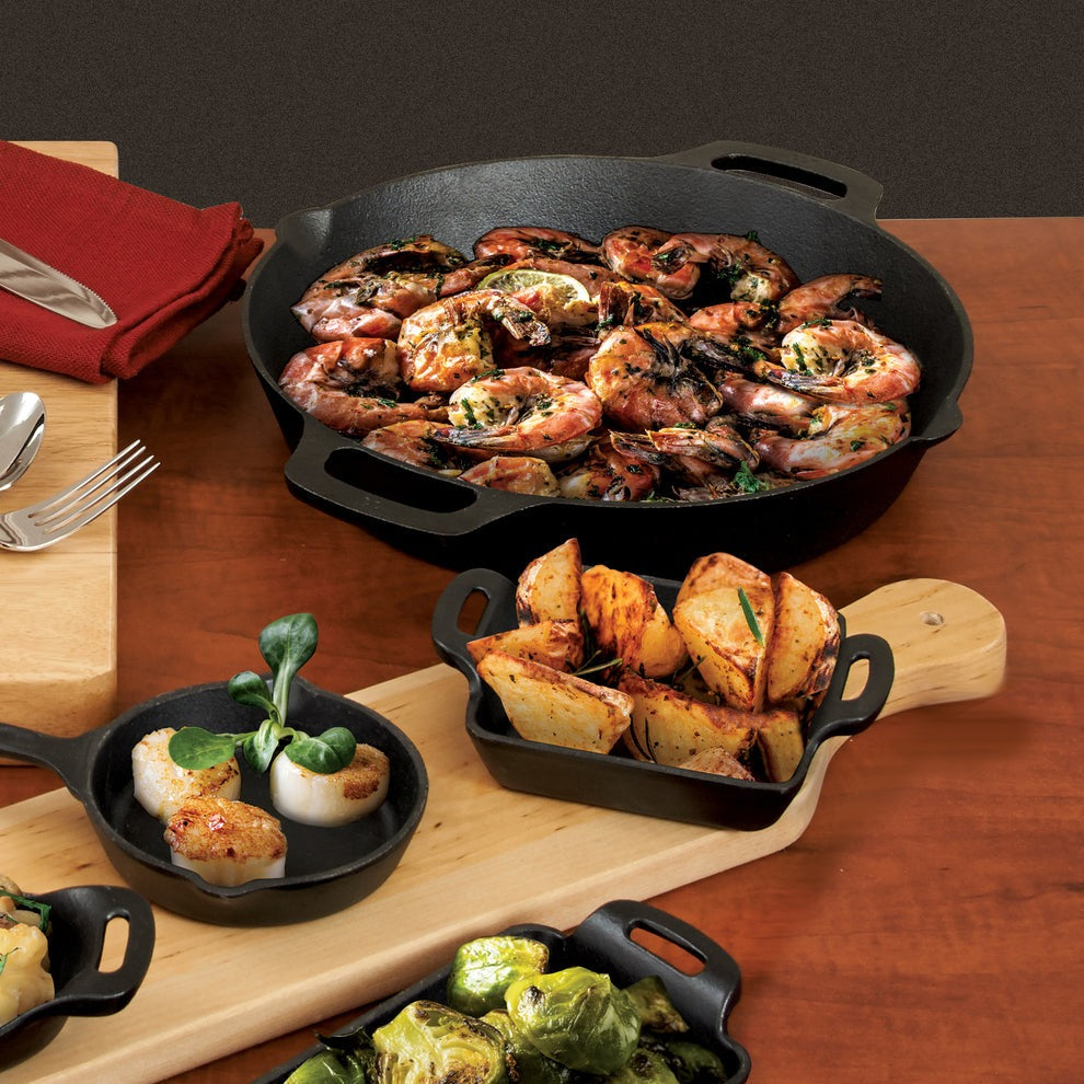 FireIron Cast Iron Skillet with Dual Handles