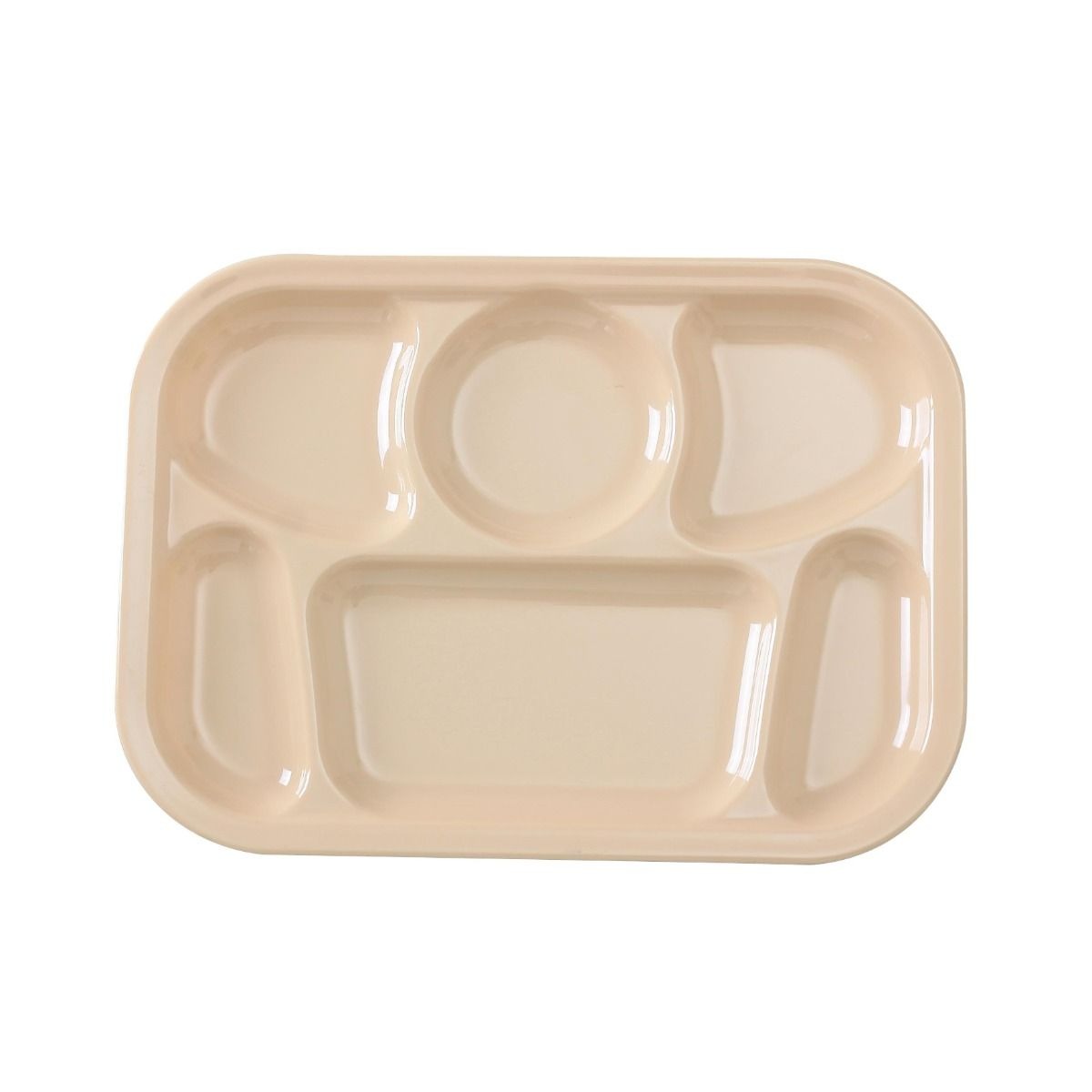 12 Pack Yanco COMPARTMENT COLLECTION 13" X 9 1/2" COMPARTMENT TRAY TAN