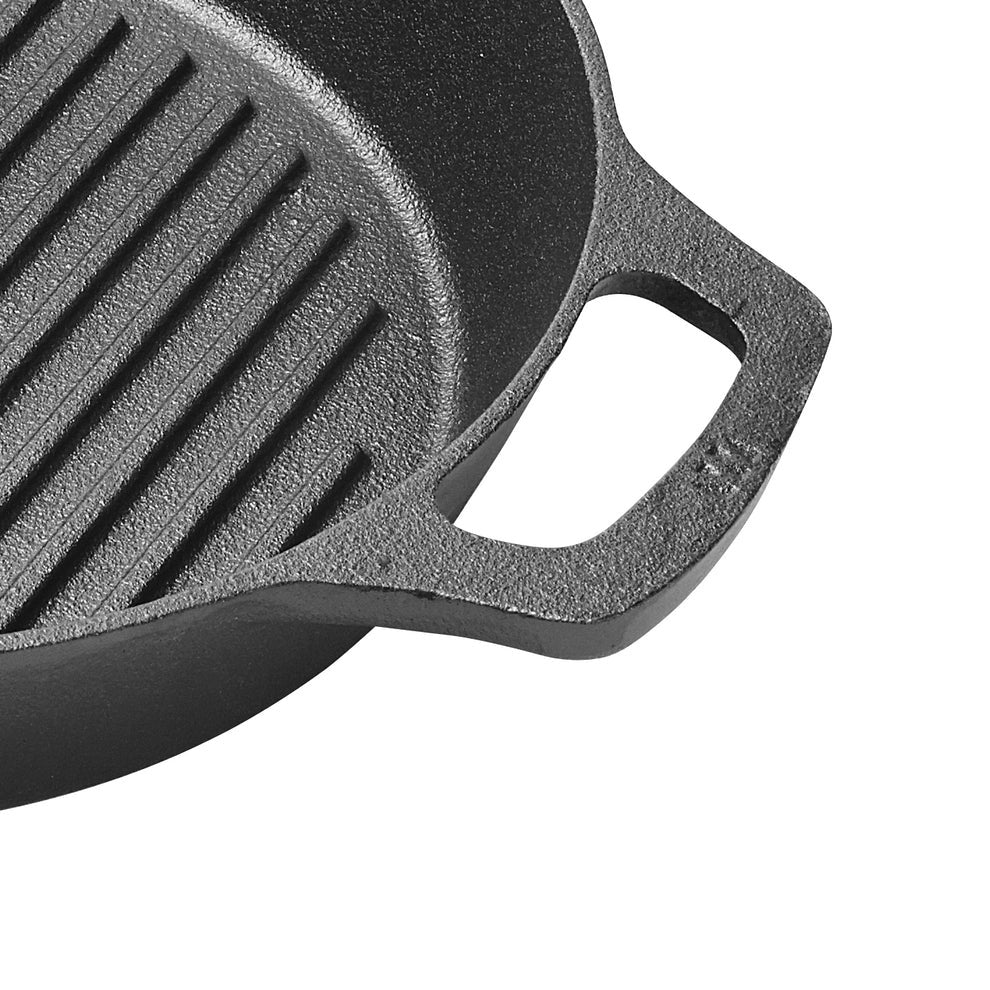 CAGP-10R - 10-1/4" Round FireIron Cast Iron Grill Pan