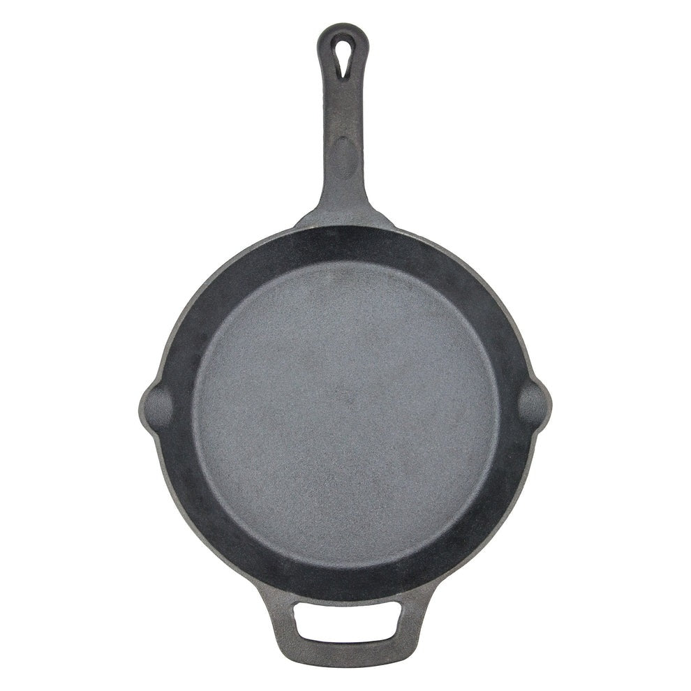 FireIron Cast Iron Skillet with Helper Handle