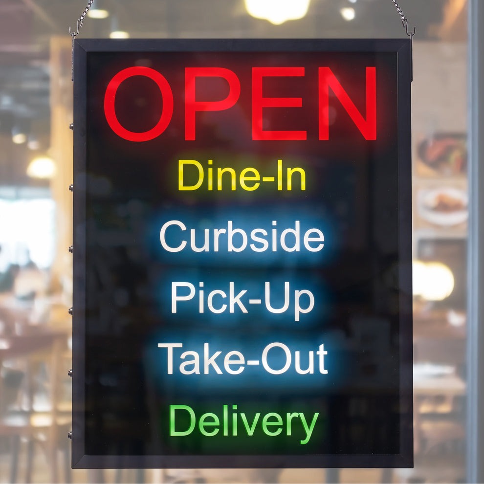 All-in-One "OPEN" LED Sign