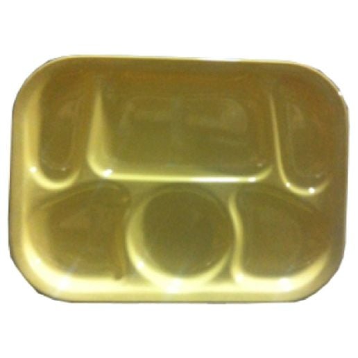 12 Pack Yanco Nessico 13" X 9 1/2" 6-Compartment Yellow