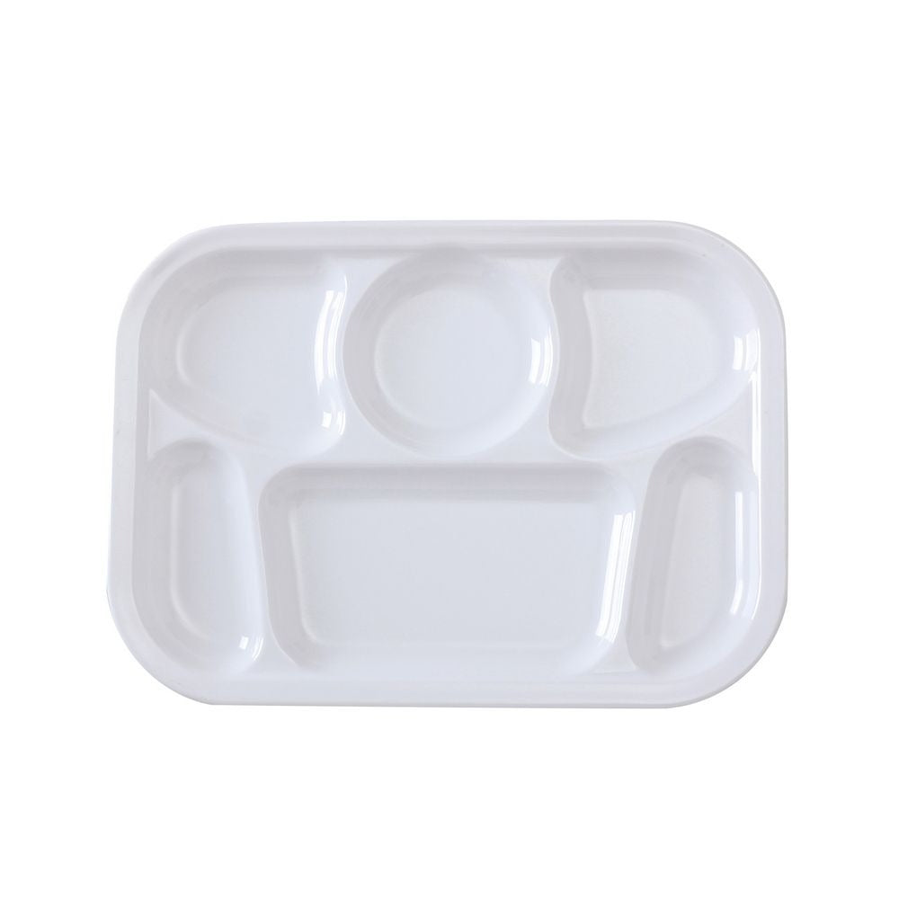 12 Pack Yanco COMPARTMENT COLLECTION 13" X 9 1/2" COMPARTMENT TRAY WHITE