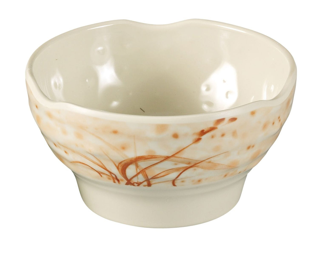72 Pack Yanco Orchis 5" Rice Bowl Gold Orchis 12 Oz