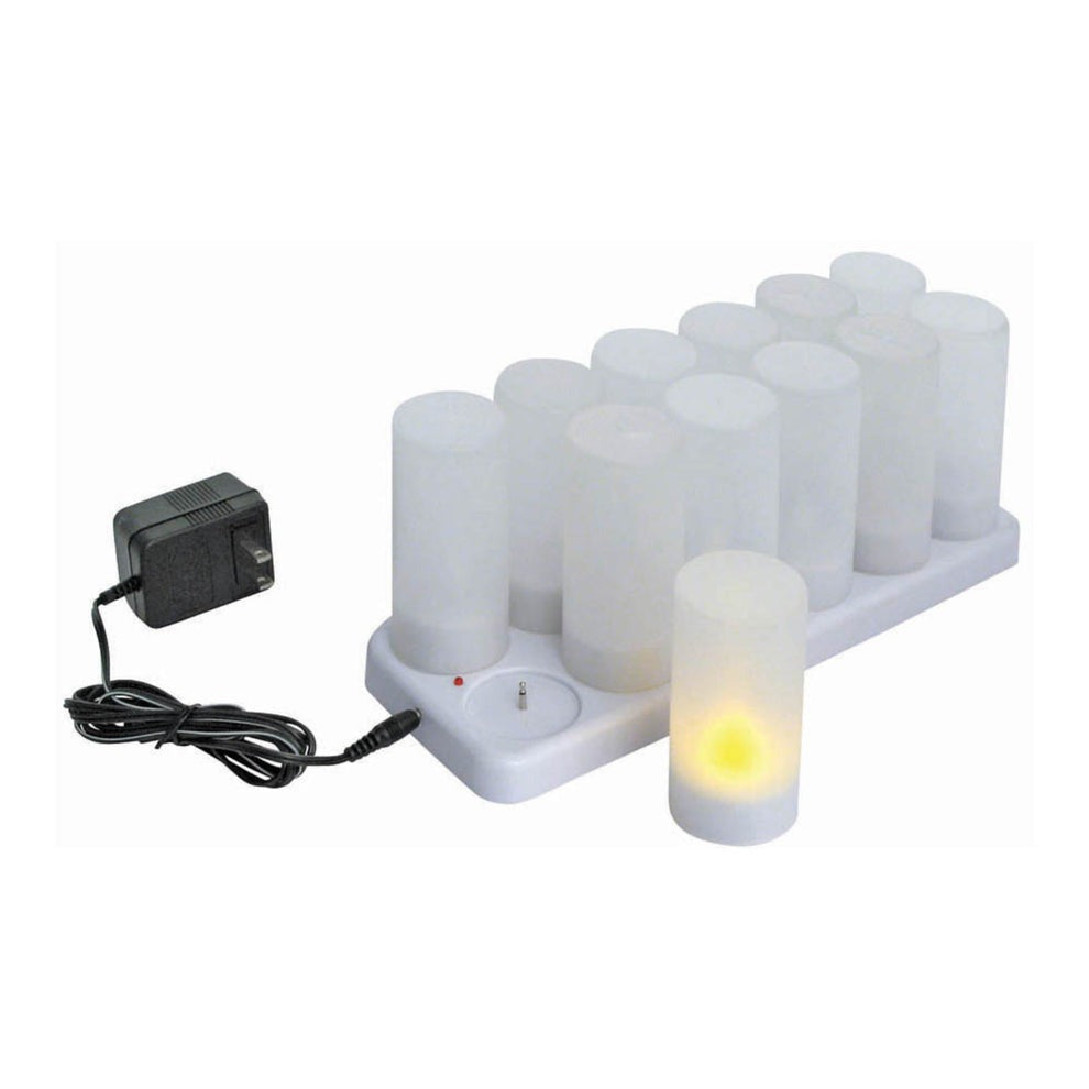 CLR-12S - 12 Pack Rechargeable Votive Tealight Set, 12-pieces/pack