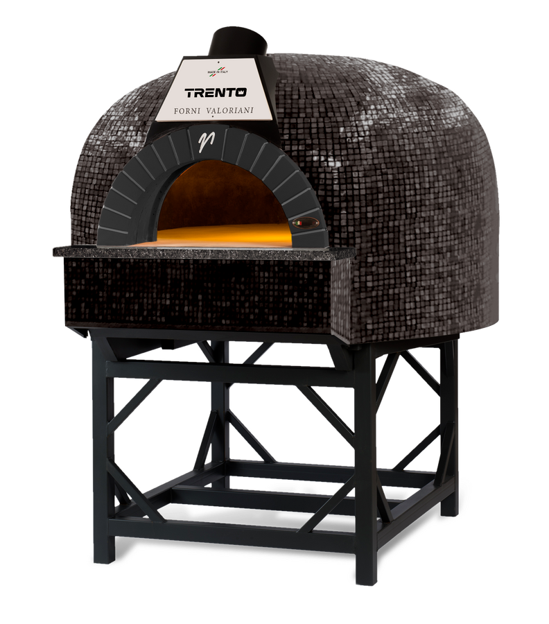 Trento Valoriani Igloo 100 Gas and Wood Fired Pizza Oven, Black Mosaic – 85,300 BTU
100 燃气/柴火双燃披萨烤箱(黑马赛克款)