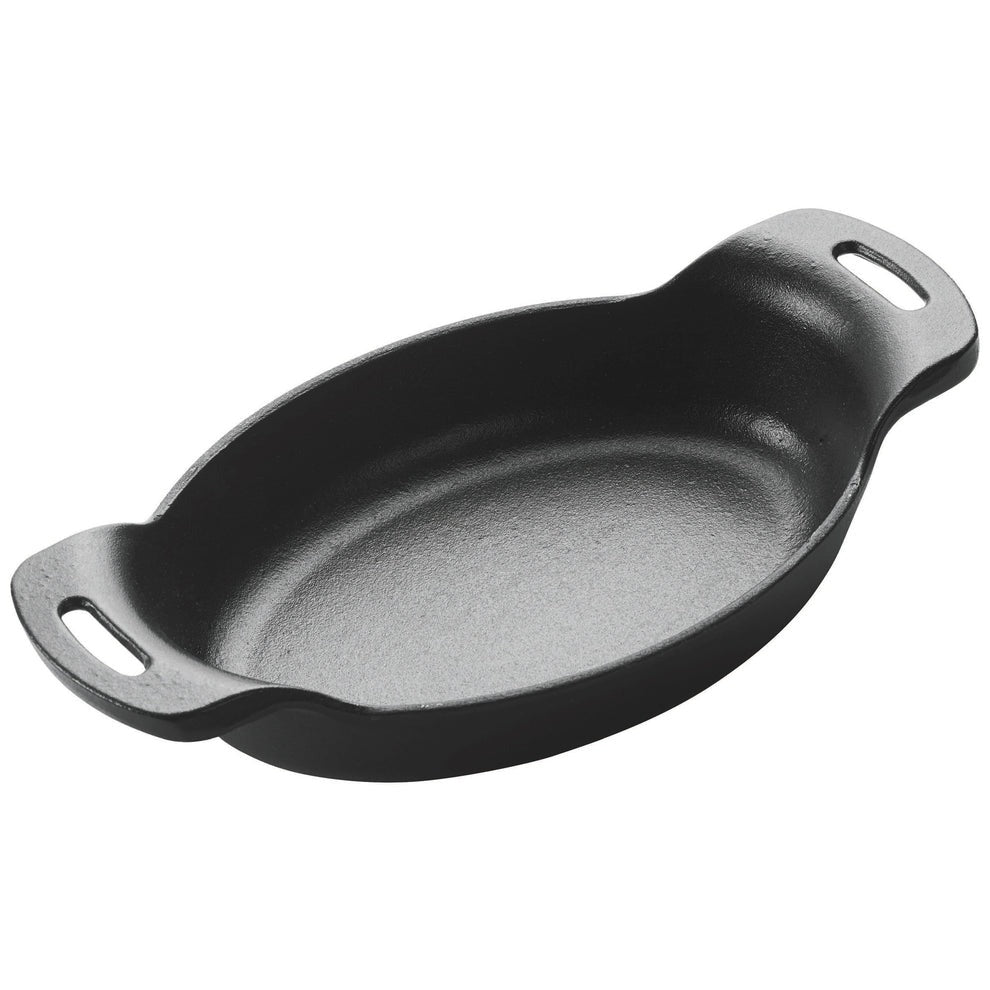 CASM-7O - 7-3/8" x 5-3/8" FireIron Mini Cast Iron 16oz Oval Server