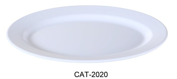 72 Pack Yanco CATERING COLLECTION 20 1/2" X 14" OVAL PLATE