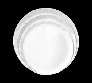 72 Pack Yanco CATERING COLLECTION 18" ROUND PLATE - WHITE