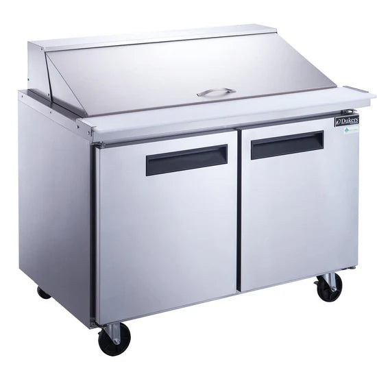 Dukers DSP48-18M-S2 2-Door Commercial Food Prep Table Refrigerator in Stainless Steel with Mega Top (Free Shipping) (Add to cart for discount)