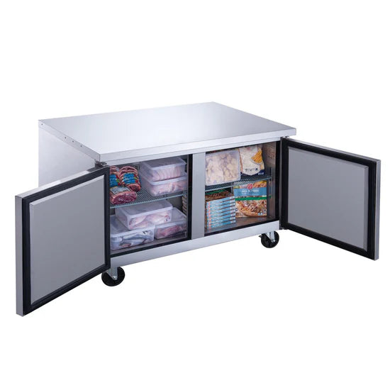 Dukers DUC48F 2-Door Undercounter Freezer in Stainless Steel (Free Shipping) (Add to cart for discount)