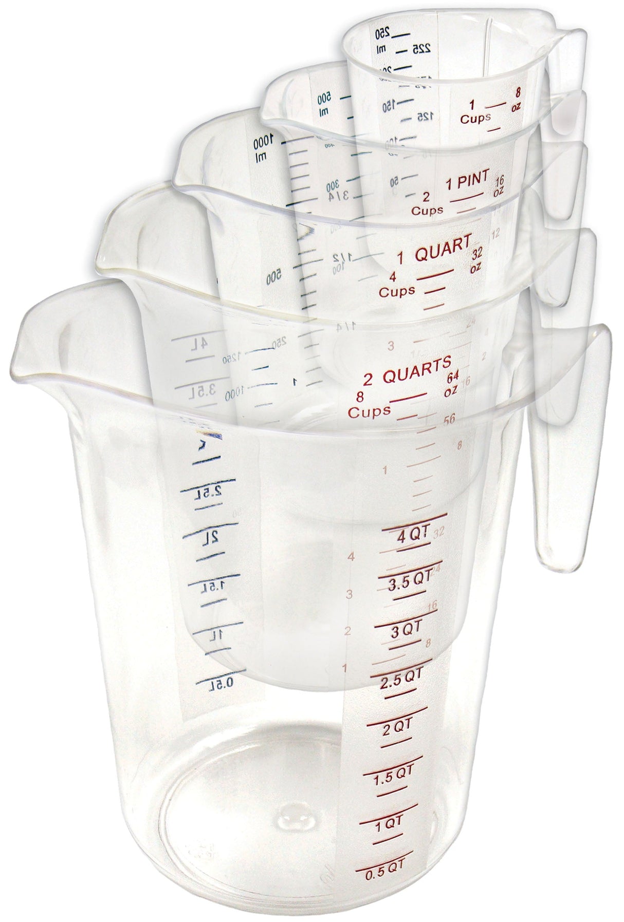 Polycarbonate Measuring Cup with Color Graduations