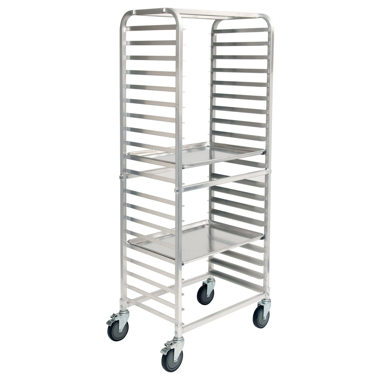 20-Tier Side-Load Sheet Pan Rack with Brakes