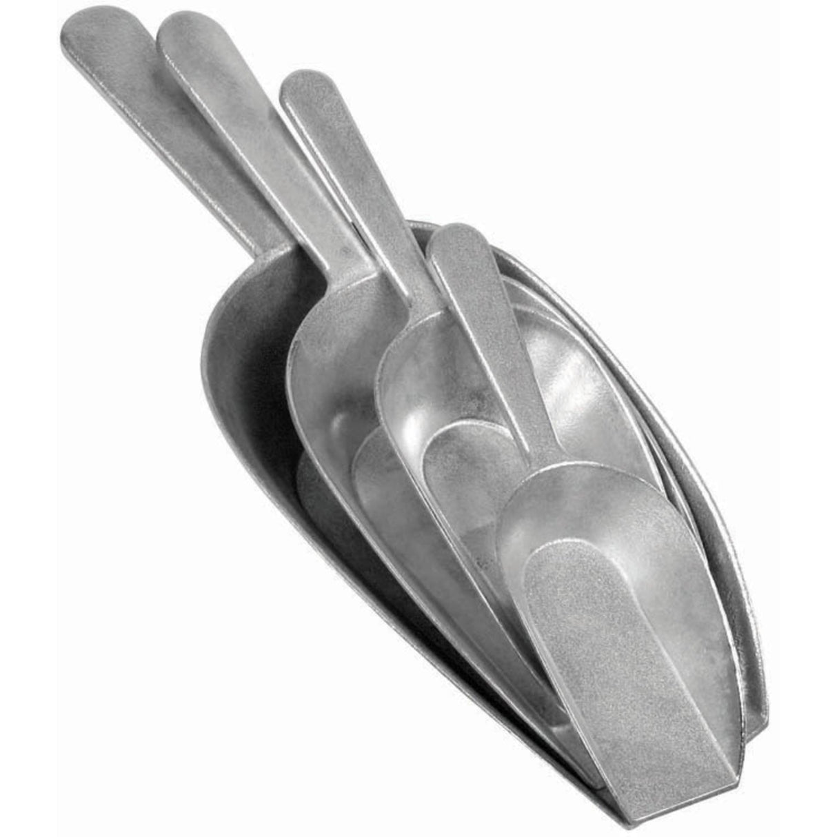 Aluminum Scoop, Flat Bottom