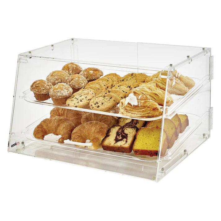 Acrylic Tiered Display Case: Showcase Pastries & Breads in Style