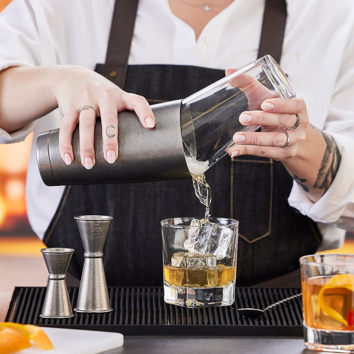 After5 28 oz Bar Shaker Cup, Crafted Steel