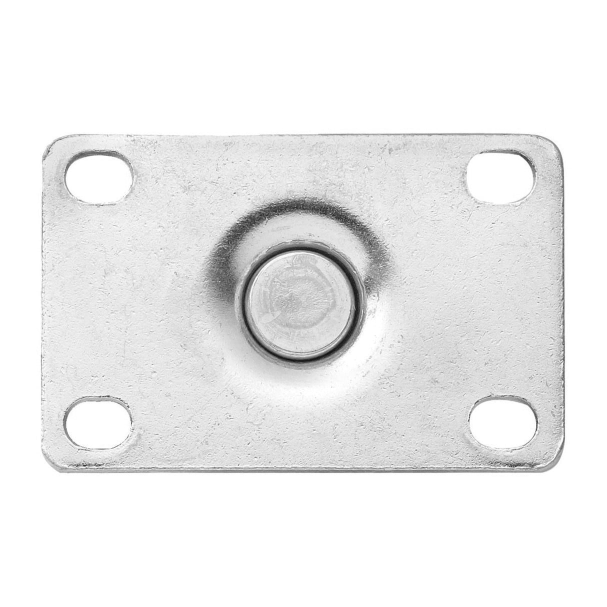 Universal Plate Caster Set with Brake, 2-3/8" x 3-5/8" Plate, 5" Wheels