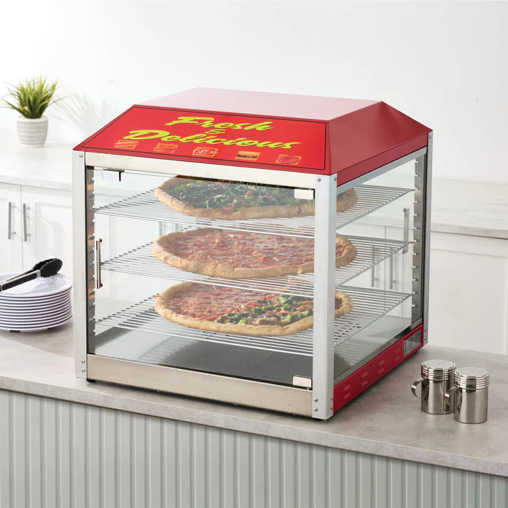 BenchmarkUSA 2 Door Pizza Warmer/Merchandiser: Versatile & High-Quality
