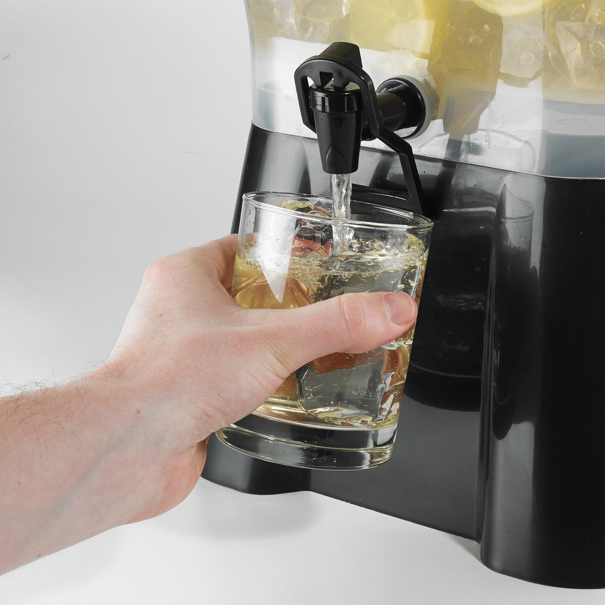 3 Gallon Square Beverage Dispenser, Plastic