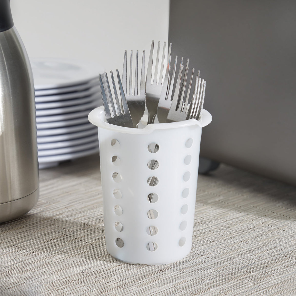Perforated Plastic Flatware Cylinder for FC-4H & FC-6H