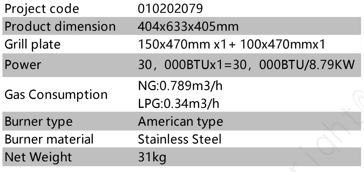 Suoldax 16" Gas Charbroiler HLRC-400