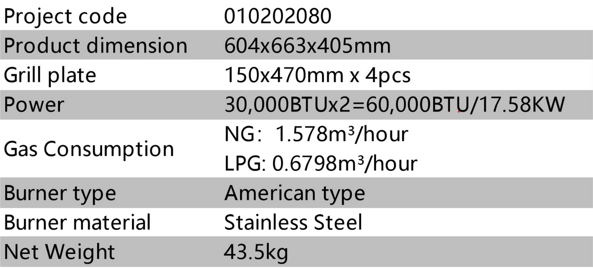 Suoldax 24" Gas Charbroiler HLRC-600