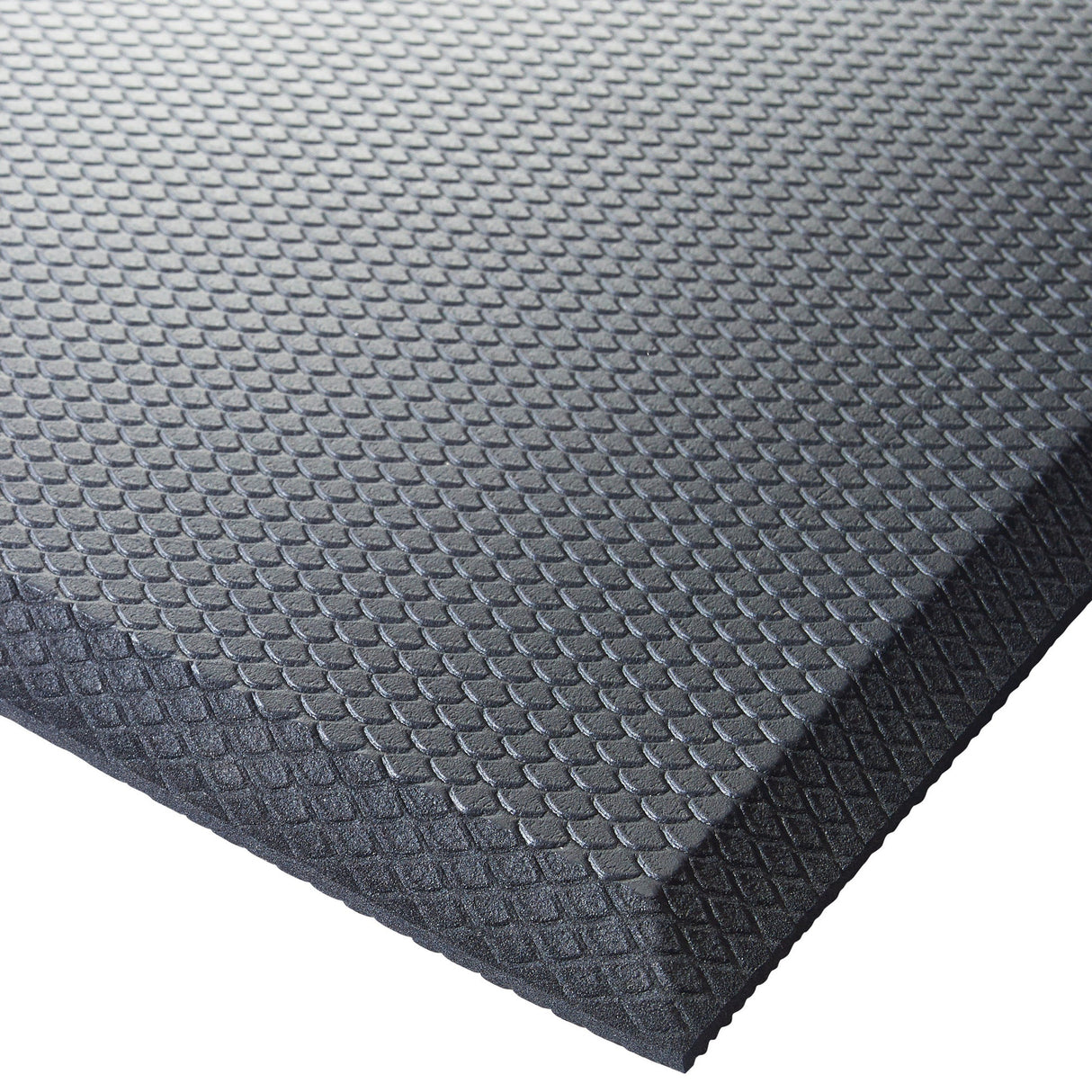 Anti-Fatigue Rubberized Gel Foam Floor Mat, Black