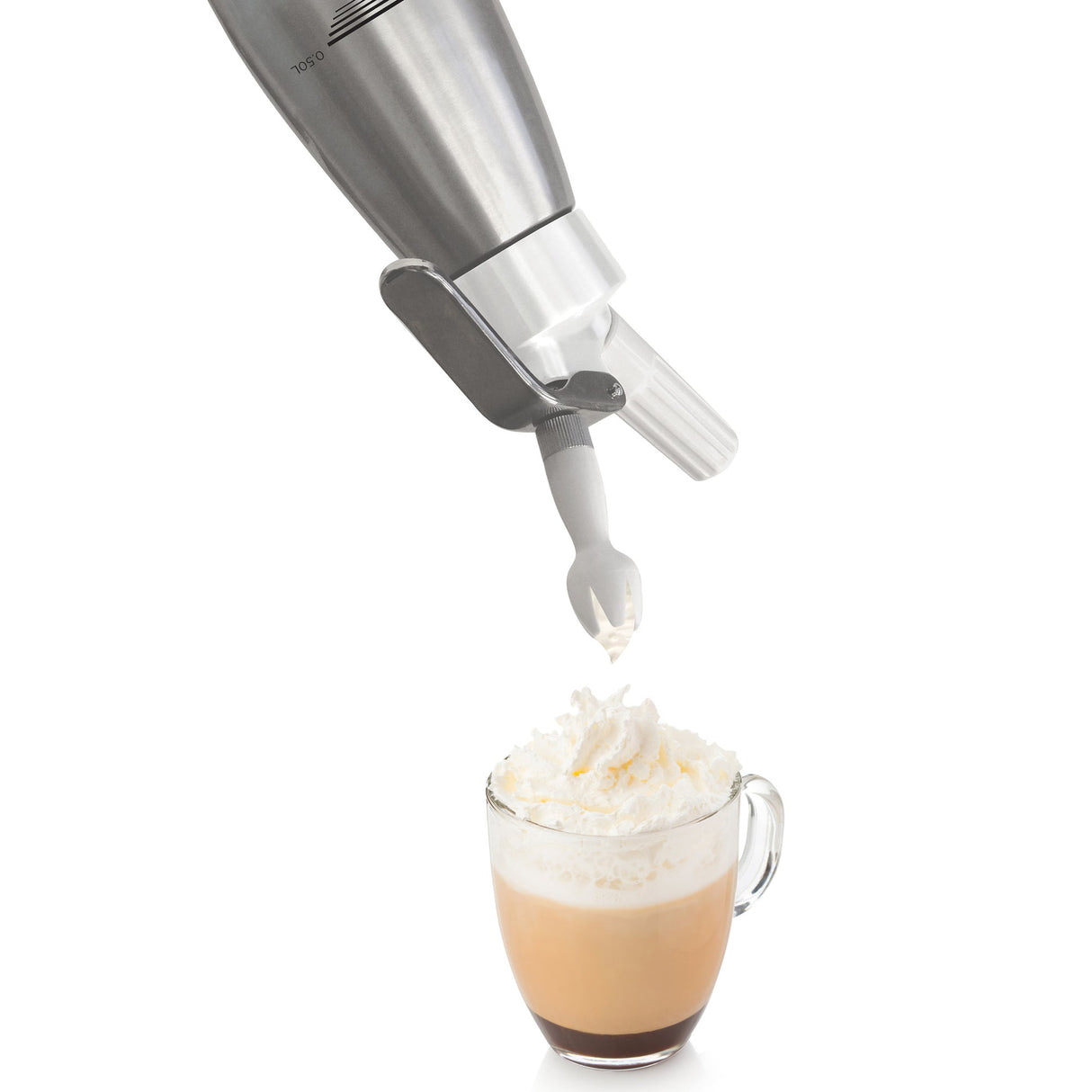 Whipped Cream Dispenser with 3 Decorating Tips