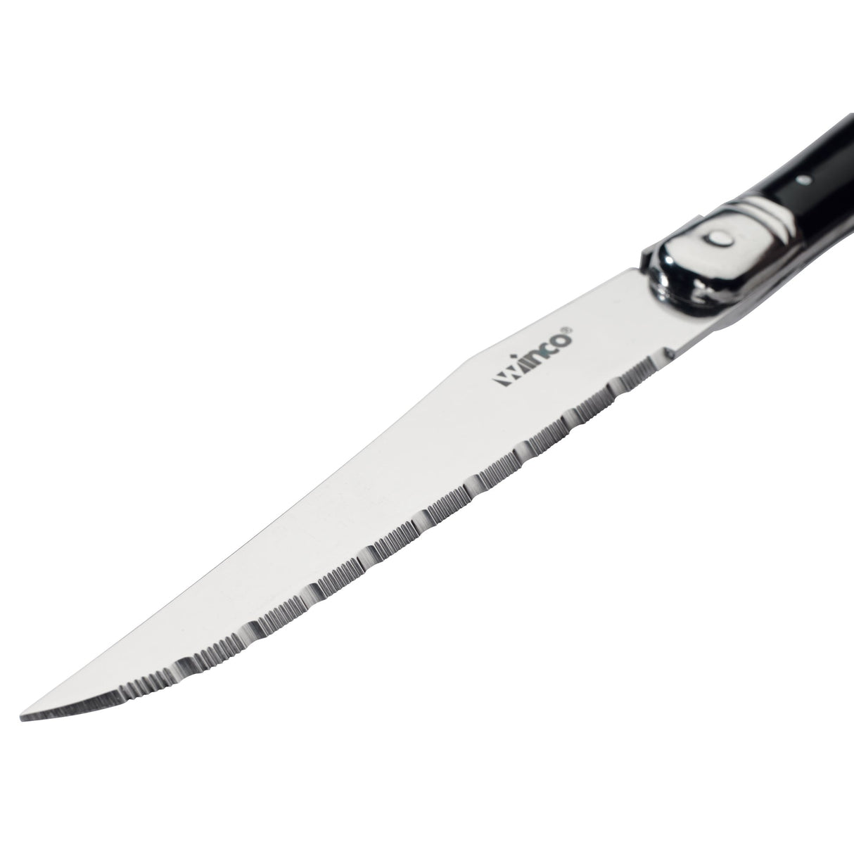 Euro Slim Steak Knives, 4-3/4" Blade with Pointed Tip