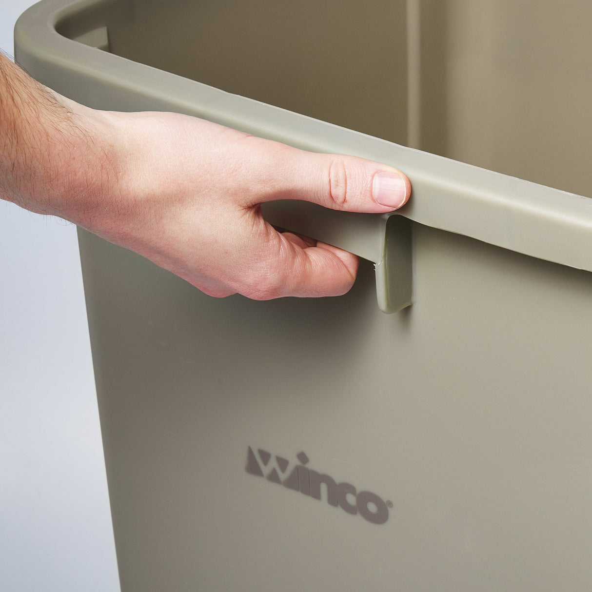 Tall Square Trash Can