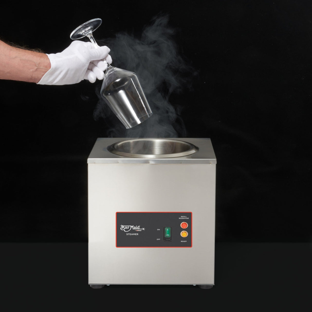 Bar Maid Electric Glass Steamer, 220 V