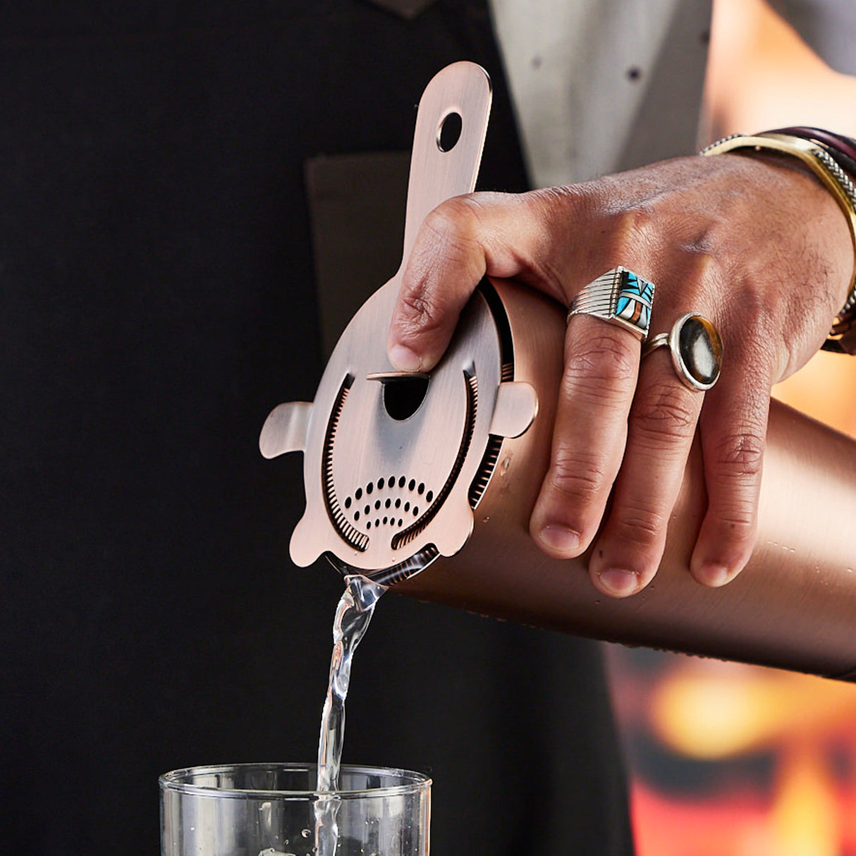 After5 Hawthorne Strainer, Antique Copper